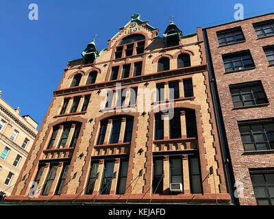 Promoteur immobilier Fleming Smith construit un entrepôt à Tribeca en 1891. Il a été conçu par un célèbre architecte, Stephen Decatur Berline. Banque D'Images