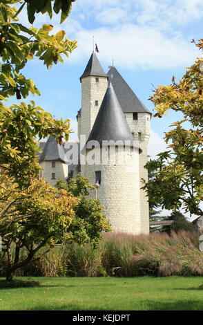 Chateau du rivau, Touraine, France. Le château de gargantua's Kitchen Garden. Banque D'Images