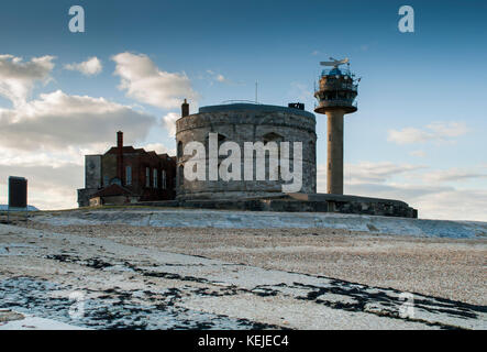 Château Calshot, à l'entrée de Southampton Water, sur le Solent, Hampshire, Royaume-Uni. Banque D'Images