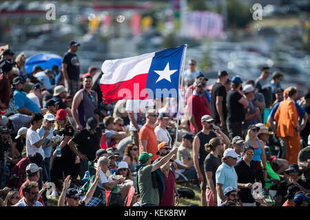 Austin, TX, USA. 21 Oct, 2017. La formule 1 fans en action à la United States Grand Prix, circuit of the Americas à Austin, TX. Mario Cantu/CSM/Alamy Live News Banque D'Images