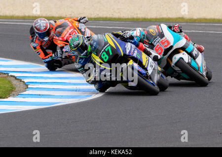 Melbourne, Australie. 22 octobre 2017. Moto 2 Race lors du Michelin Australian Motorcycle Grand Prix 2017 au Michelin Australian Motorcycle Grand Prix 2017, Australie le 22 octobre 2017. Crédit : Dave Hewison Sports/Alamy Live News Banque D'Images