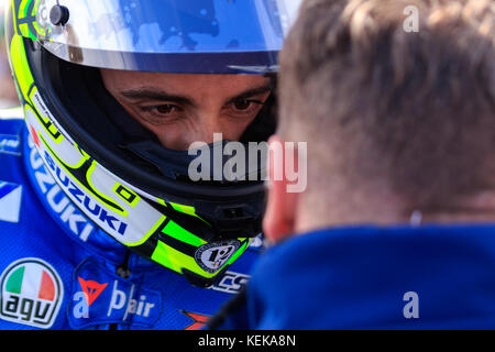 Melbourne, Australie. 22 octobre 2017. Sur la grille lors du Michelin Australian Motorcycle Grand Prix 2017 au Michelin Australian Motorcycle Grand Prix 2017, Australie le 22 octobre 2017. Crédit : Dave Hewison Sports/Alamy Live News Banque D'Images