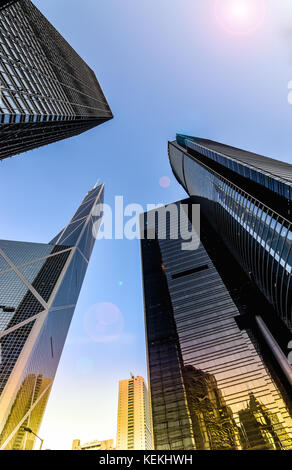 Immeubles de bureaux modernes dans le centre de hong kong Banque D'Images
