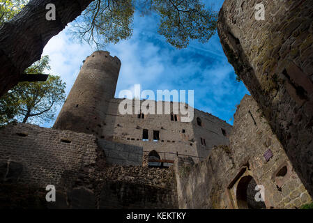 Le château d'Andlau dans les vosges en france Banque D'Images