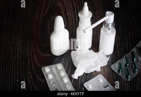 Les installations médicales pour traiter les rhumes Banque D'Images