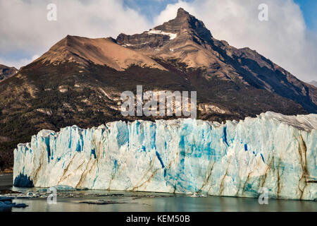 Le glacier Perito Moreno, le Parc National Los Glaciares, Patagonie, Argentine Banque D'Images