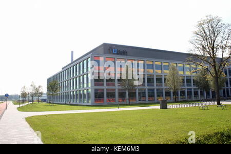 Faculté des Sciences Appliquées (Technische Natuurwetenschappen - TNW) au campus de l'Université technique de Delft, aux Pays-Bas. Le bâtiment 58 - South Building Banque D'Images