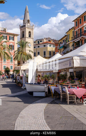 Piazza Garibaldi G, Lerici sur le Golfe de La Spezia, ligurie, italie Banque D'Images