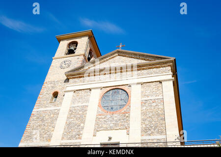 Église De Stella Maris, Tellaro, Golfe De La Spezia, Ligurie, Italie Banque D'Images