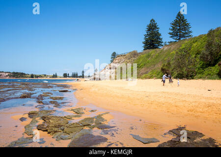 Collaroy Beach à Long reef sur réserve aquatique plages du nord de Sydney, Nouvelle Galles du Sud, Australie Banque D'Images