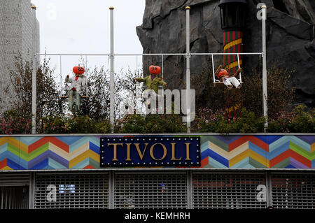 Copenhague/Danemark - 11.octobre 2017. Tivoli ouvre pendant la saison d'Halloween 13 octobre -5 novembre 2017 . (Photo.Francis Dean/Dean Pictures) Banque D'Images