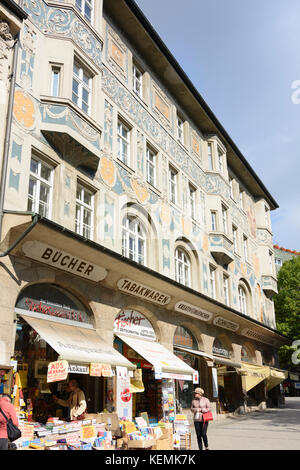 Ruffinihaus ('Ruffini House') sur le marché du bétail ('Rindermarkt'), München, Munich, Oberbayern, Haute-Bavière, Bayern, Bavière, Allemagne Banque D'Images