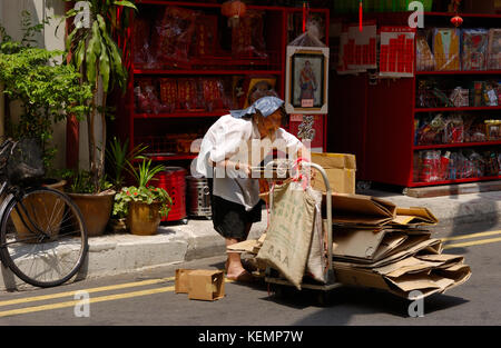 Scènes de Chinatown, Singapour SIN Banque D'Images