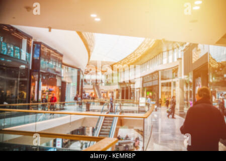 Galerie du centre commercial, ou de flou artistique blured Banque D'Images