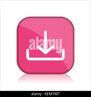 Bouton web dans 'Box' Banque D'Images