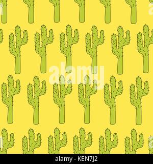 Transparente avec motif vecteur cactus - un design moderne pour la mode, l'impression, affiche, carte de visite, le textile. Style scandinave Illustration de Vecteur