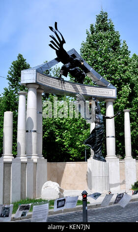 Ce monument commémore l'occupation de la Hongrie par l'Allemagne nazie, Budapest, Hongrie Banque D'Images