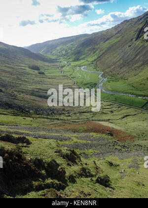 Longsleddale dans le parc national du Lake District, Cumbria, Angleterre Banque D'Images