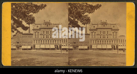 Store fronts avec auvents, Detroit, Michigan, par Bardwell, JEX J., 1824 1903 Banque D'Images