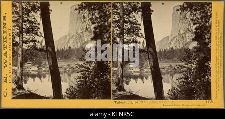 Tutocanula, ou El Capitan, 3600 pieds, par Carleton Watkins, E., 1829, 1916 Banque D'Images