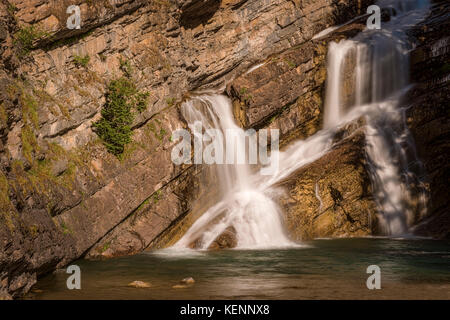 Les chutes d'eau dans Wateron National Park, Alberta Canada. Banque D'Images