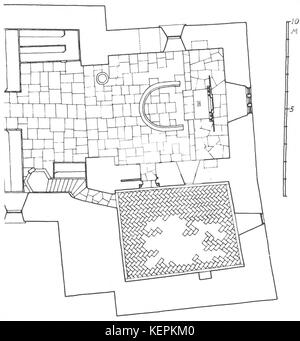 Vieille église de Sakshaug chorale mise en page Banque D'Images