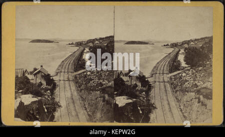 Vue depuis le nord de l'Éclair, par E. & H.T. Anthony (Entreprise) Banque D'Images