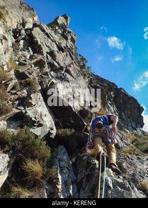 Pinnacle de Troutdale, direct black crag, borrowdale, parc national de lake District, Cumbria, Angleterre Banque D'Images