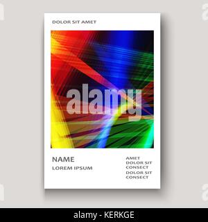 La technologie moderne couvre la conception abstraite à rayures bleu rouge. Frame Neon-lignes. Modèle géométrique branché vector illustration pour couvrir Rapport Illustration de Vecteur