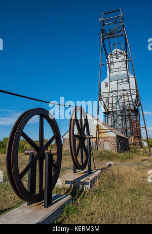 La mine de cuivre de Quincy, Parc historique national de Keweenaw, Michigan USA par Bruce Montagne/Dembinsky associés Photo Banque D'Images