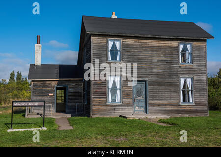 Maison de mineur, la mine de cuivre de Quincy, Parc historique national de Keweenaw, péninsule Keweenaw, Michigan par Bruce Montagne/Dembinsky associés Photo Banque D'Images