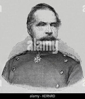 Albrecht von roon (1803-1879). et homme d'État prussien. ministre de la guerre de 1859-1873. la gravure, nuestro siglo, 1883, Barcelone, Espagne. Banque D'Images