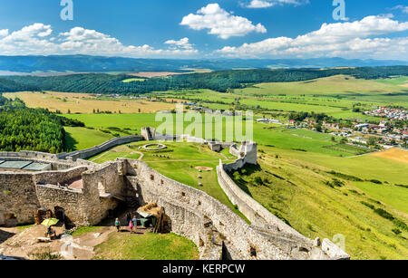 Château de Spis, site du patrimoine mondial de l'unesco en Slovaquie Banque D'Images