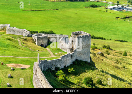 Château de Spis, site du patrimoine mondial de l'unesco en Slovaquie Banque D'Images