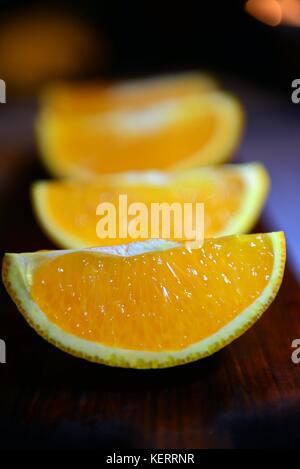 Fruits Orange quarts close up Banque D'Images