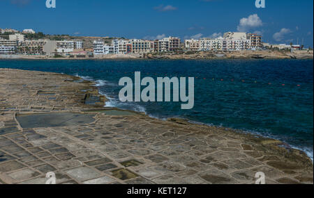 Salines marsaskala malte Banque D'Images