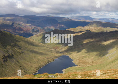 Réservoir d'hayeswater vu rom high street, dans le Lake District, UK. Banque D'Images