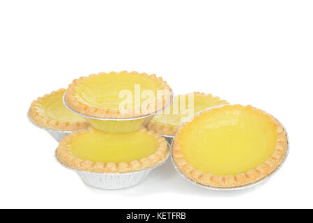 Tartelettes au citron pile dof peu profondes Banque D'Images