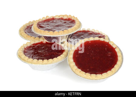 Pile de tartelettes aux fraises Banque D'Images