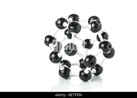 Modèle de molécule chimique isolated on white Banque D'Images