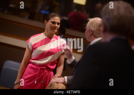 New YORK, États-Unis - JUIN 09: Victoria, Crown Princess of Sweden au siège des Nations Unies (ONU) à New York, NY, États-Unis le 9 juin 2017 Personnes: Victoria, Crown Princess of Sweden Réf. Transmission: Hoo-Me.com / MediaPunch Banque D'Images