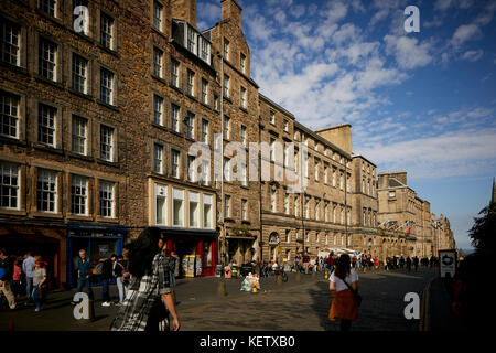 Historique d'Édimbourg, Écosse Royal Mile, High Street Banque D'Images