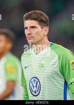 Wolfsburg, Allemagne. 22 octobre, 2017. 1. part ligue de soccer allemand, Wolfsburg, le 22 octobre 2017 Mario Gomez, wob 33 portrait du vfl wolfsburg - tsg 1899 hoffenheim 1-1 1.allemand division Soccer League , wolfsburg au 22 octobre 2017, la saison 2017-2018 © Peter schatz / alamy live news Banque D'Images