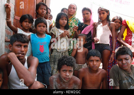 Réfugiés musulmans bengalis dans le camp de secours d'Udmari 1446, à Dhuburi. 11 août 2012. Ils souffrent de fièvre et de dysenterie crédit: Dhruba Dutta/ImagesLive/ZUMA Wire/Alamy Live News Banque D'Images