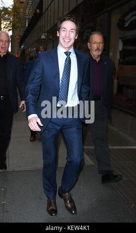 New York, NY, États-Unis. 23 octobre 2017. Joel Osteen vu à New York le 23 octobre 2017. Crédit : Rw/Media Punch/Alay Live News Banque D'Images
