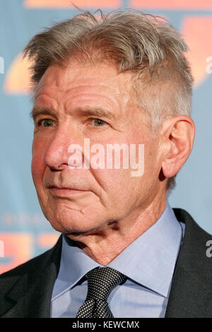 Tokyo, Japon. 23 octobre 2017. Harrison Ford, acteur et producteur de films américain, parle lors d'une première au Japon pour le film Blade Runner 2049 le 23 octobre 2017, Tokyo, Japon. Ford, accompagné du réalisateur Denis Villeneuve et des actrices Ana de Armas et Sylvia Hoeks, a accueilli les fans lors de l’événement. Le film théâtres japonais le 27 octobre. Crédit : Rodrigo Reyes Marin/AFLO/Alamy Live News Banque D'Images