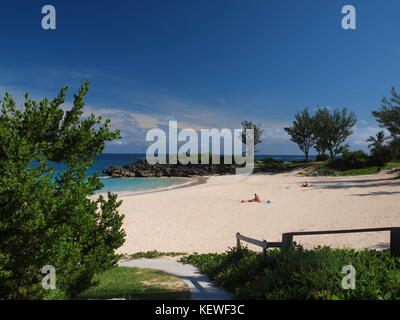 John Smiths Beach park, Bermudes Banque D'Images