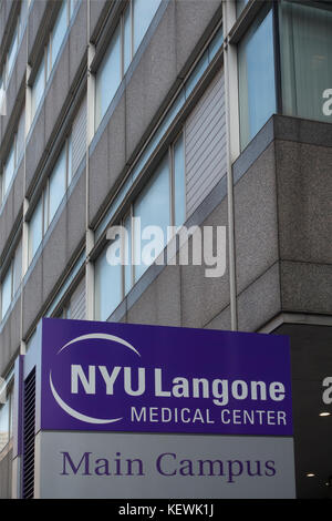 NYU Langone hôpital Santé NYC Banque D'Images