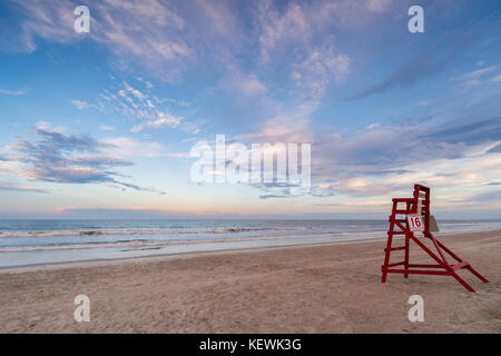 Calme et de détente American Beach seascape, Amelia Island, Floride Banque D'Images