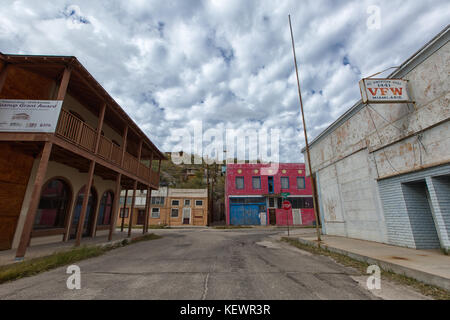 Novembre 26, 2015 Miami, arizona : l'architecture de style victorien négligé dans l'ancienne exploitation minière du cuivre boomtown Banque D'Images